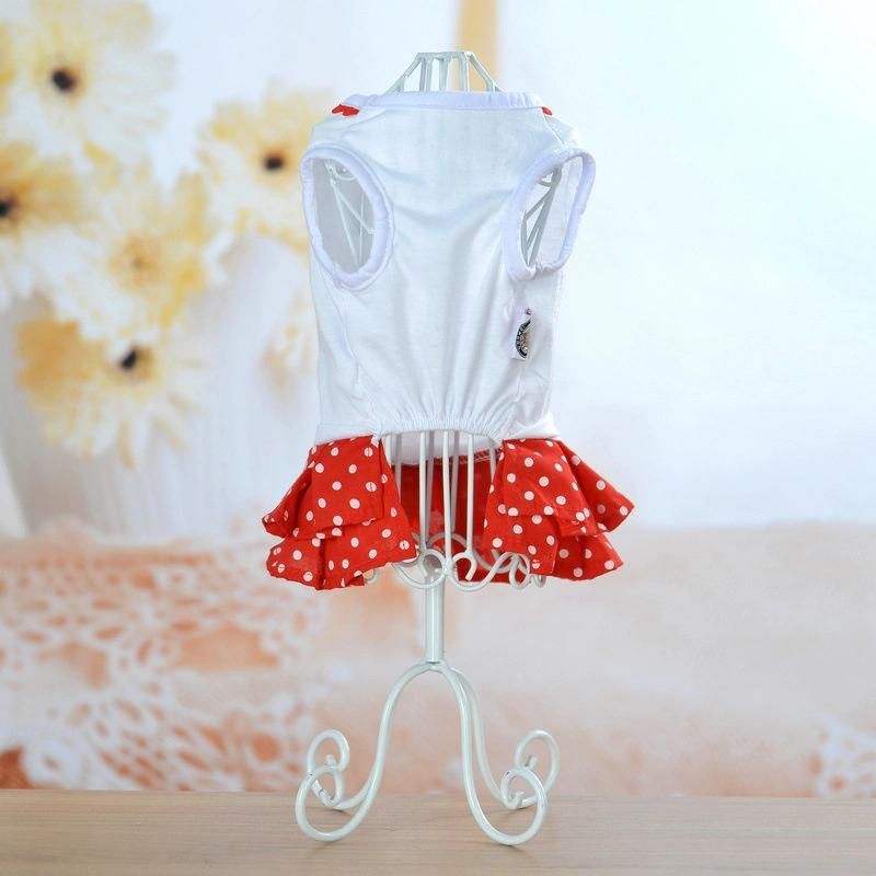 Dog Clothes Cat Pet Clothes Supplies Spring Summer Princess Fruit Skirt Cool Breathable Dog Dress Pet Clothes