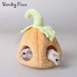 Pumpkin Shape Dutch Pig Honey Bag Flying Squirrel Sleeping Bed Cotton Nest Keeps Warm Hamster Nest