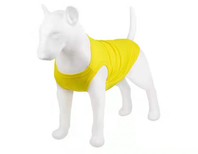 Summer Pet T Shirt Pure Color Dog Shirt Cool Breathable Dog T Shirt