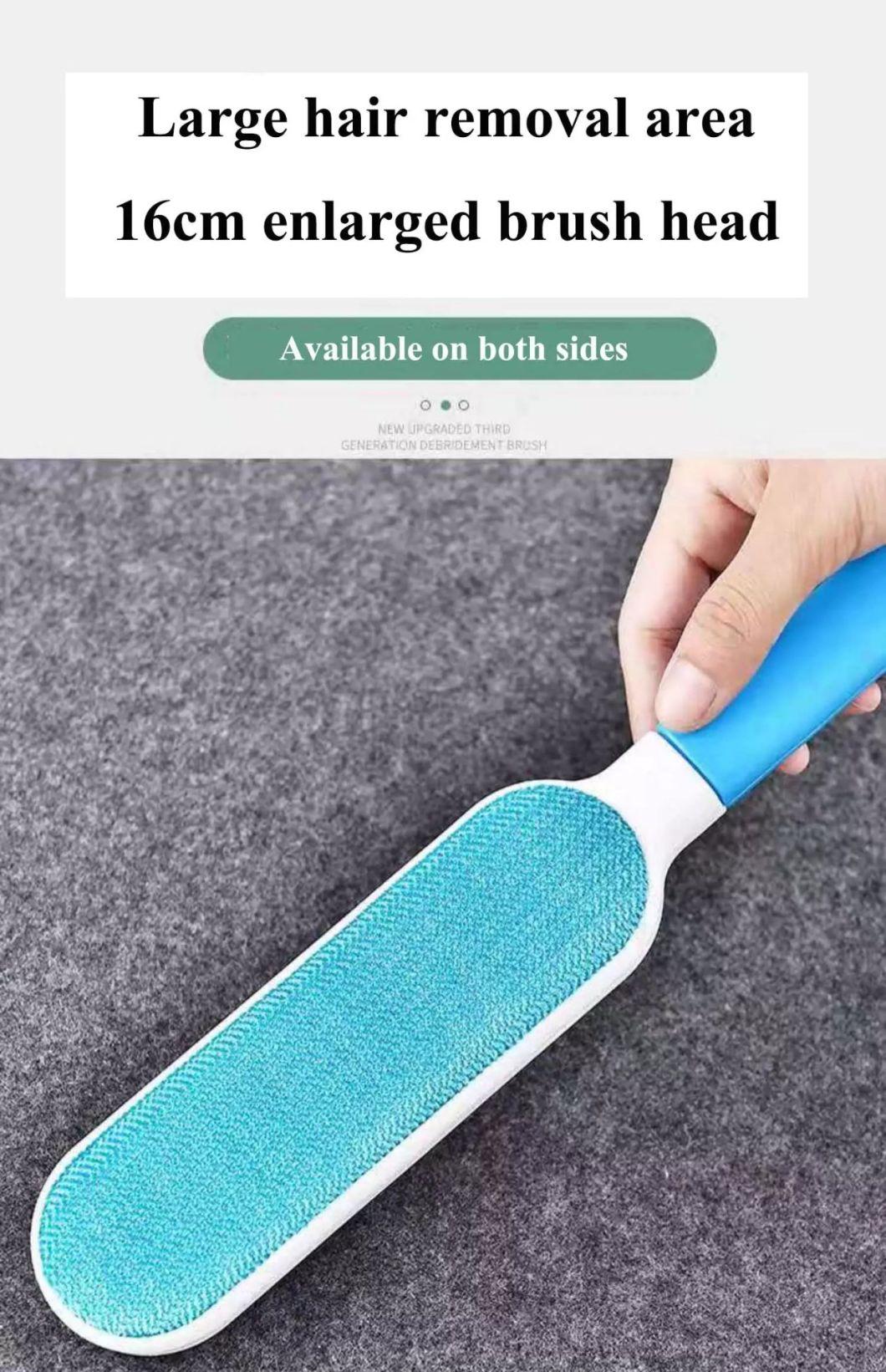Wholesale Factory Price Clear Away Portable Dust Reusable Double-Sided Pet Hair Removal Brush