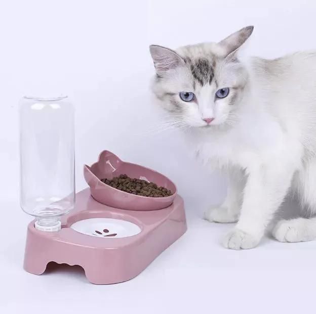 in Stock Cat Food and Water Non-Slip Pet Bowl Plastic Pet Bowls