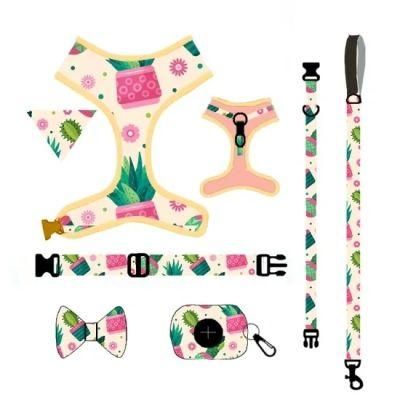 Sublimation Pet Harness OEM Personal Label Custom Print Pattern Dog Accessories
