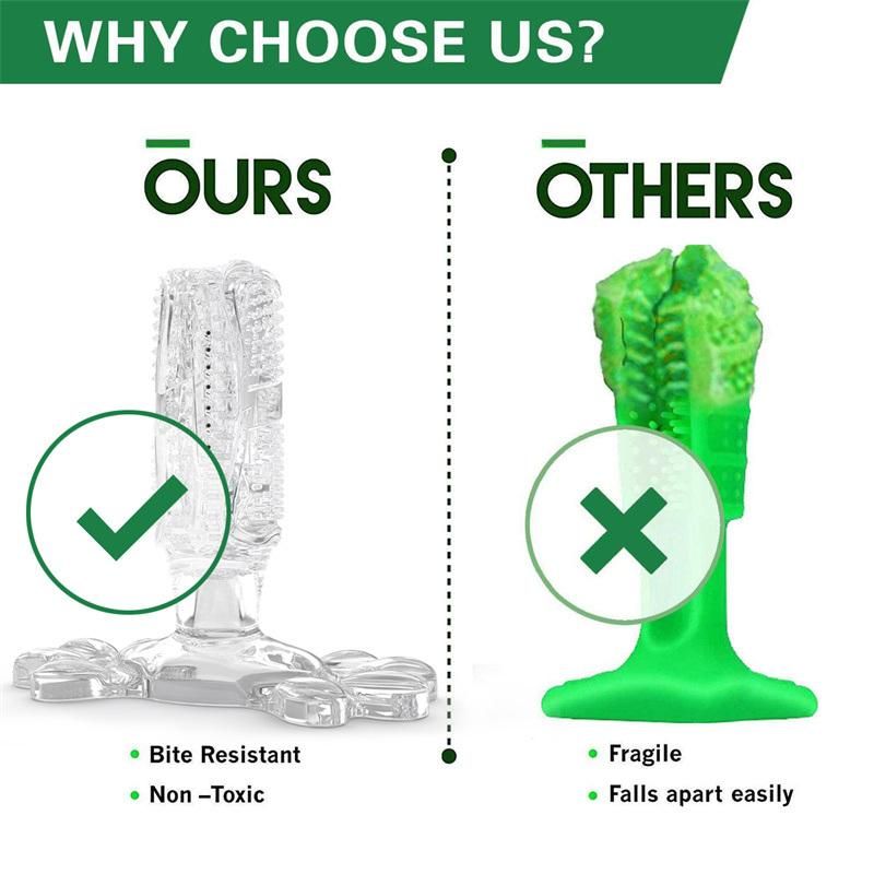 Wholesale Dog Toy Toothbrush Natural Rubber for Removing Bad Breath and Dental Calculus