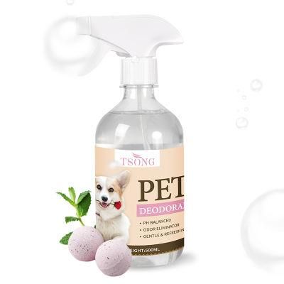 Tsong Contract Manufacturing Pet Hair Cleaning Shampoo for Pet Care Transparent 500ml Pet Deodorant Spray