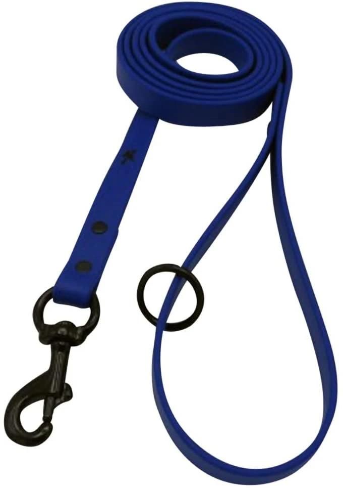 6 FT Comfortable Black Hardware Metal Various Widths & Colors for All Dogs Small to Large Dog Leash