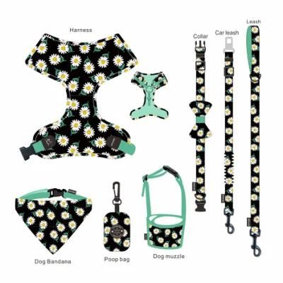 Custom Small Dog Harness Wholesale Reflective Pet Harness Set