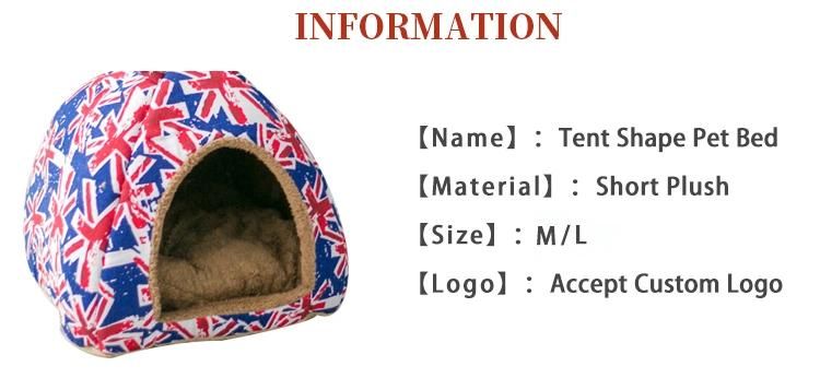 Wholesale Soft Tent Folding Pet Beds Accessories Luxury Cat Cave Shape Pet Cat Bed Dog Cat Tents House Bed