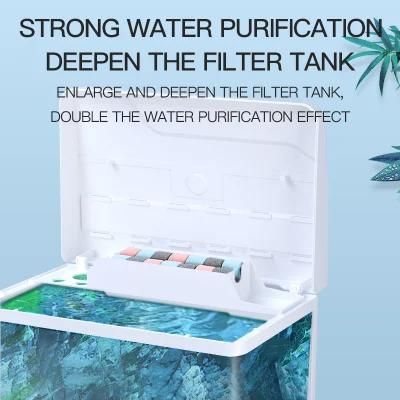 Yee Desktop High Light Transmission Small Ecological Fish Tank Small Glass Aquarium