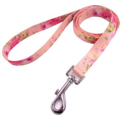 Customizable Sublimation Pet Dog Leash with Neck Ring Carabiner Hook