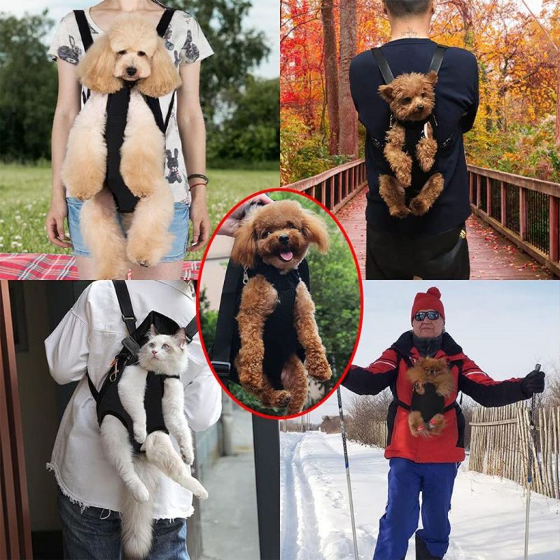 Travel Cat Backpack Carrier Legs out Dog Front Backpack Carrier
