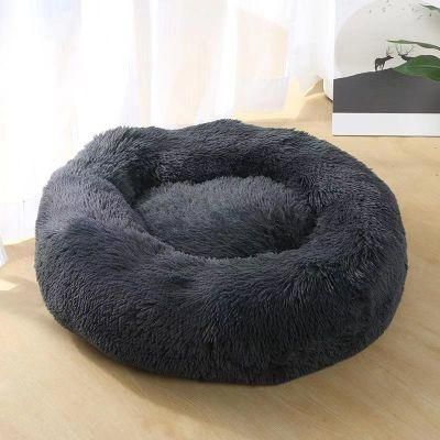 Ultra Soft Cushion Cat Bed Pet Beds Round Calming Bed for Pet