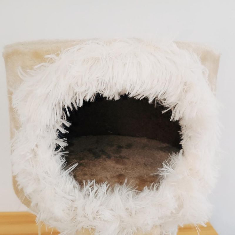 Cat Tree Scratcher Toy with Cat Sleeping House