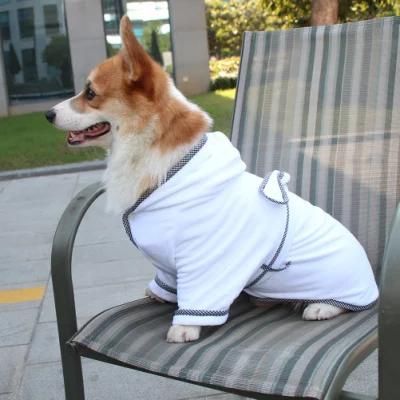 Quick Dry Soft Pet Robe with Absorbent Microfiber