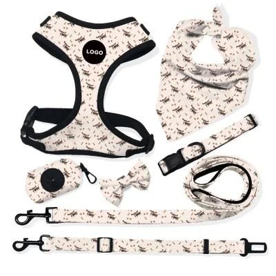 Customized Printing Design Reversible Soft Mesh Dog Harness, Breathable Dog Harness Reversible