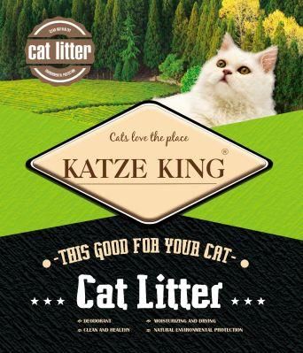 White Bentonite Cat Litter 1mm-3.5mm with Hard Clumping and Strong Odor Control by Palstic Bucket