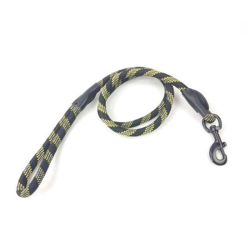 Nylon Climbing Rope Dog Leash with Night Reflective Thread for Medium and Large Dog