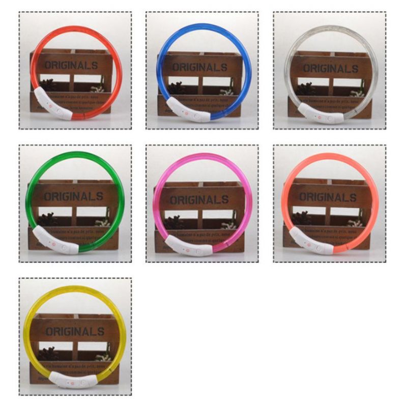 LED Dog Collar USB Rechargeable Glowing Pet Dog Collar