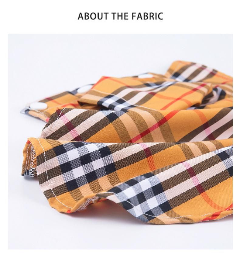 Beautful Dog Plaid Shirt Coat Pet Clothes Warm and Soft for Small and Medium Dogs Pets Clothes and Accessories