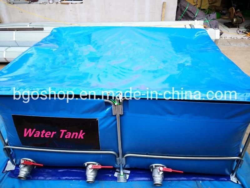 30000L Waterproof PVC Tarpaulin Fish Pond with Steel Mesh Fish Tank