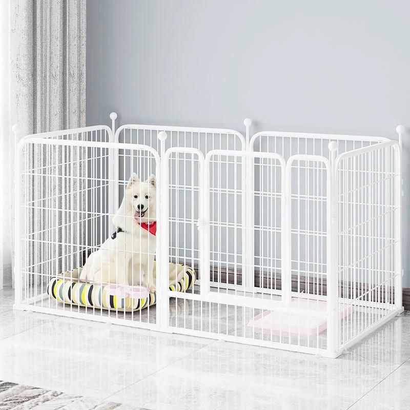 Folding Indoor Outdoor Anti-Rust 6 Panels Dog Exercise Fence Portable Pet Dog Playpen