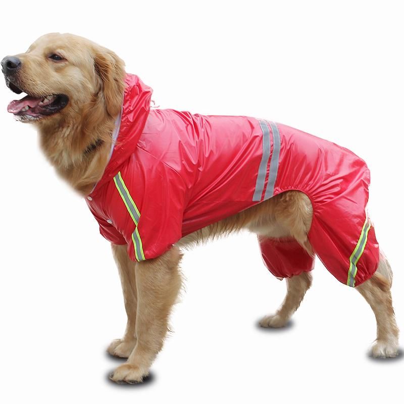 OEM Outdoor Reflective Waterproof Dog Raincoat Pet Rain Coat Clothes