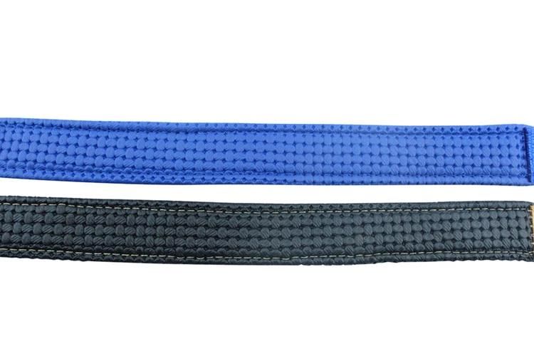 High Quality Soft Strong Nylon Webbing Double Layer Dog Collar with Metal Belt Buckle