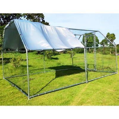 9.2*12.5 FT Walk in Metal Hen Cage Large Chicken Coop Rabbit Hutch Enclosure