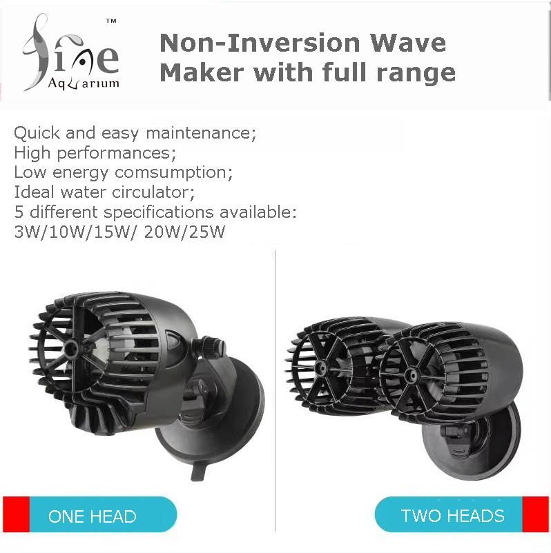 25W Aquarium Wave Makers 2 Power Heads 360 Degrees Rotating
