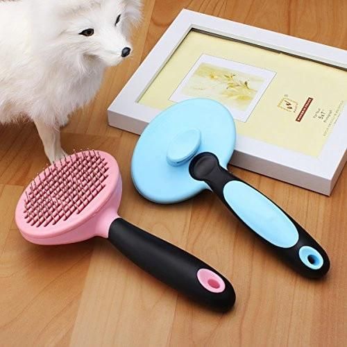 Pet Grooming Deshedding Brush Cleaner Hair Comb Brush for Dogs Cats