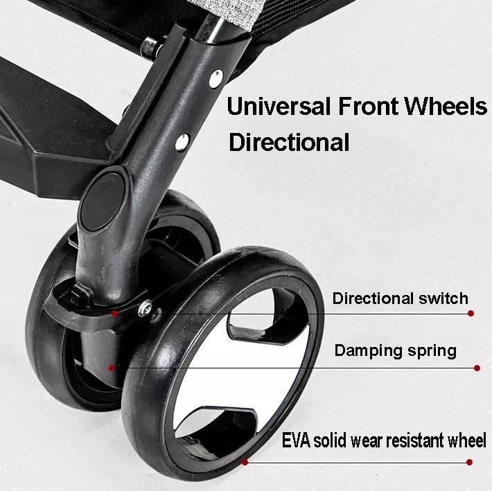 2 in 1 Wholesale Pet Stroller Dog Carrier 4 Wheels Detachable Pet Stroller for Dogs