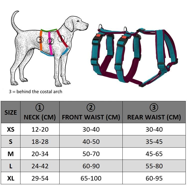 Outdoor Pet Accessory New Design Nylon Polyester Colorful Dog Harness