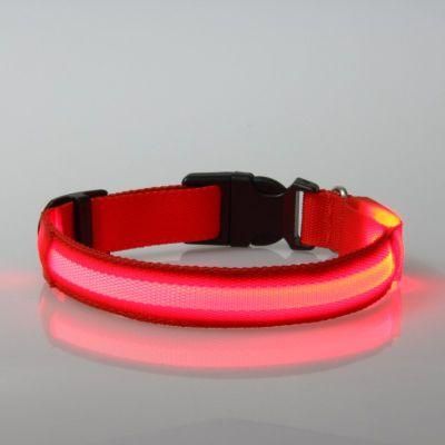 Night Safety Flashing Flashing USB Cable Adjustable Rechargeable Glow Light up LED Pet Dog Collar for Dog Cat