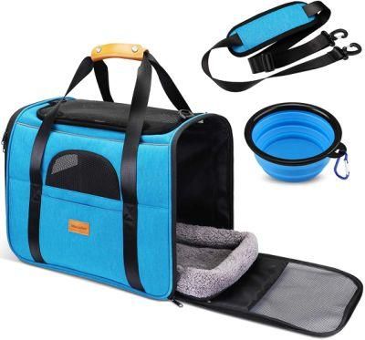 Foldable Pet Bag Puppy Carrying Bag Breathable Tote Bag