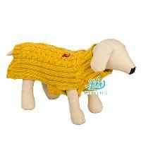 Fashion High Neck Crochet Pet Dress for Dogs Embroidery Logo