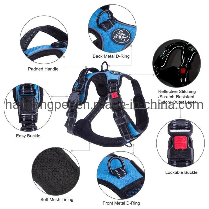 Durable Reflective Oxford Pet Dog Adjustable Harness