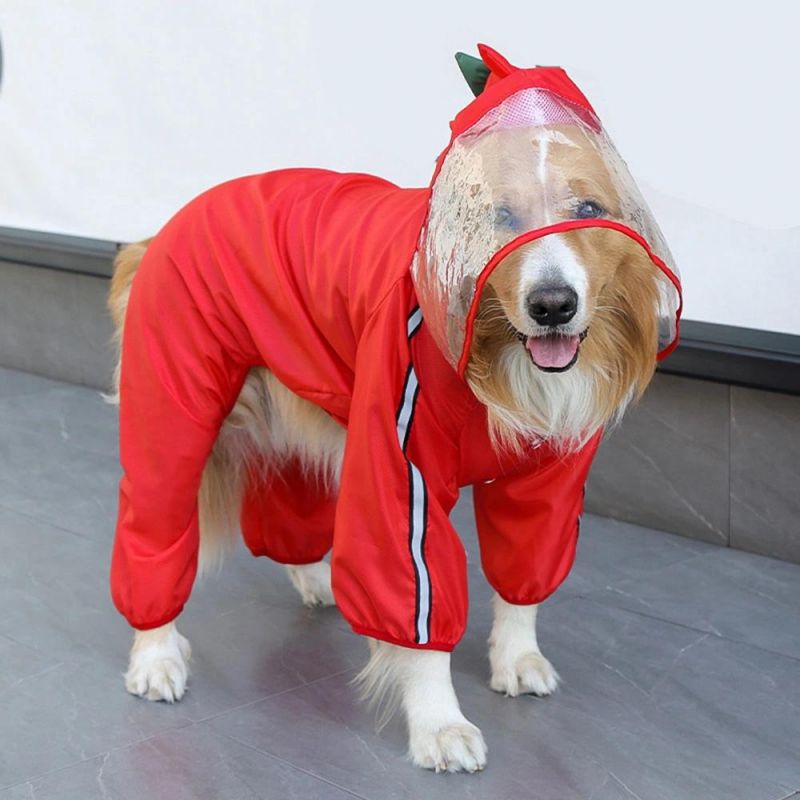 Waterproof Dog Raincoat for Medium Large Dogs Outdoor Pet Clothes