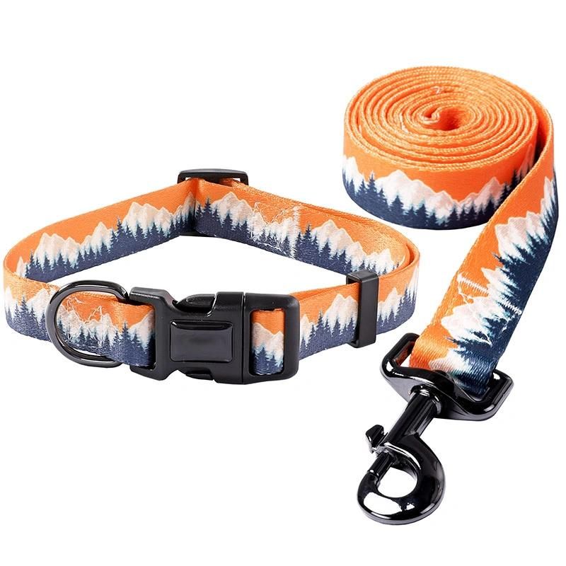 Customized Wholesale Pet Product Polyester Durable Personalized Training Dog Leash Collar