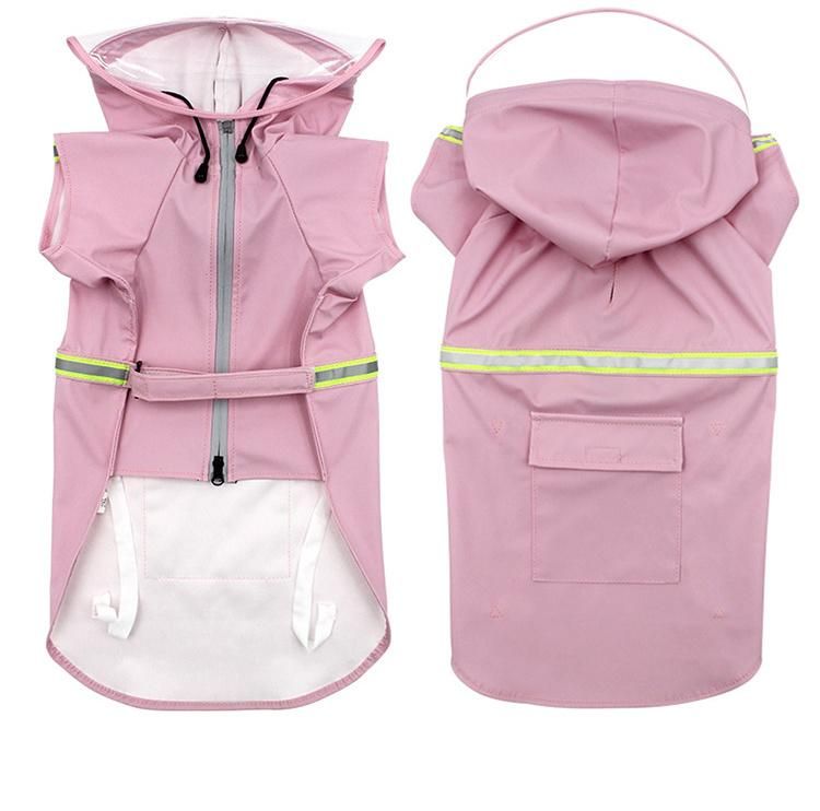 Hot Wholesale Large Dogs Raincoats Adjustable Pets Waterproof Clothes Unique Luminous Pattern Rain Jackets