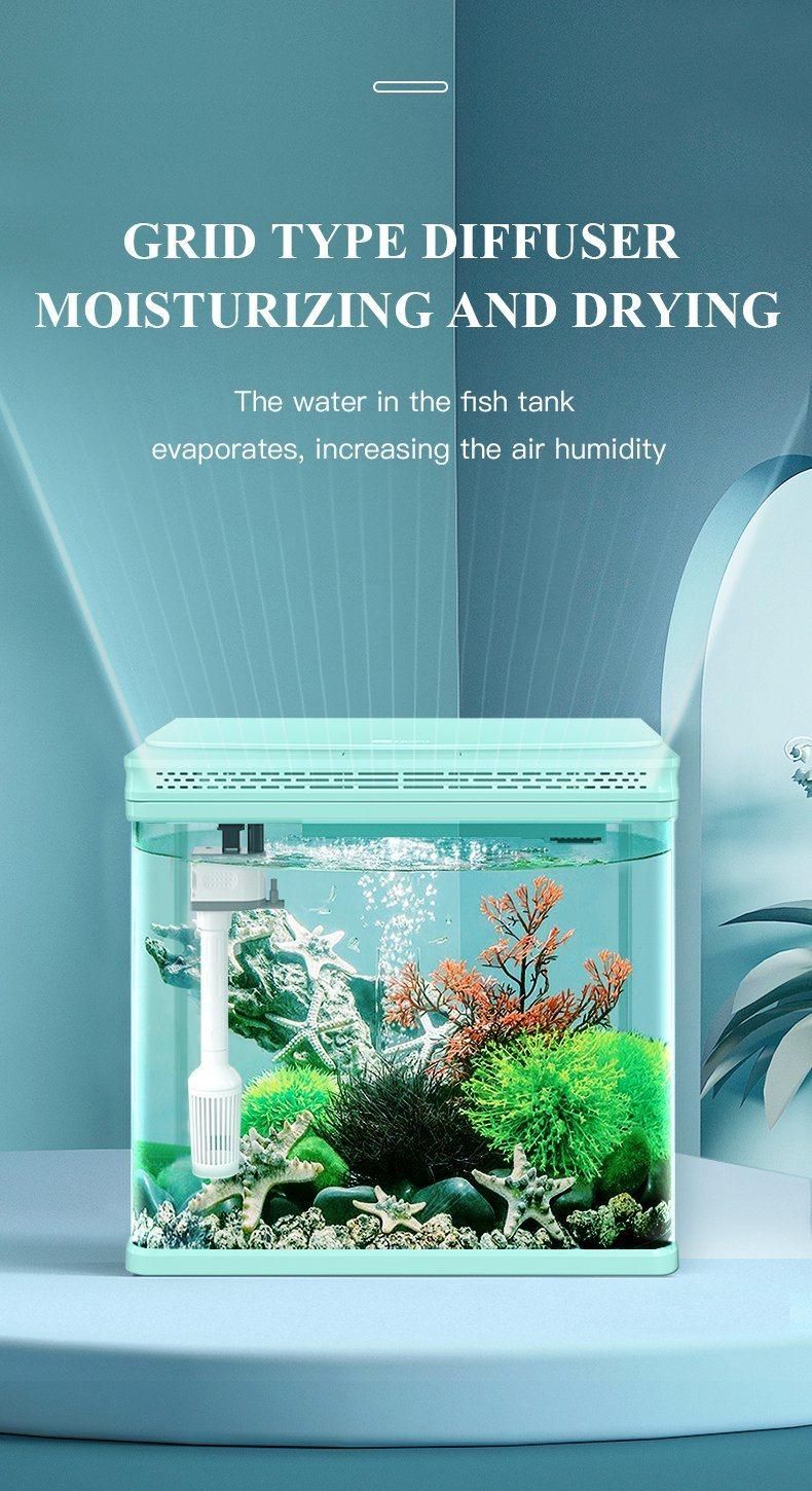 Yee Water Mini Small Large Aquarium Accessories Light Wall Pond Betta Aquarium Fish Tank
