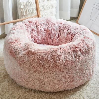 Best Selling Non Slip Bottom Design Soft Cute Donut Pet Beds for Dog&Cat