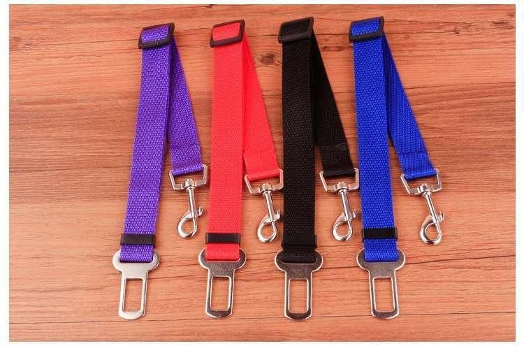 Adjustable Pet Dog Leash Car Seat Belt Harness Clip in Lead