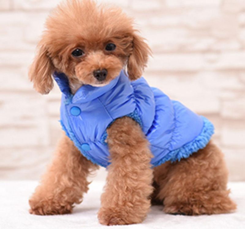 Quality Down Jacket Pet Clothes Warm Dog Fleeced Clothings