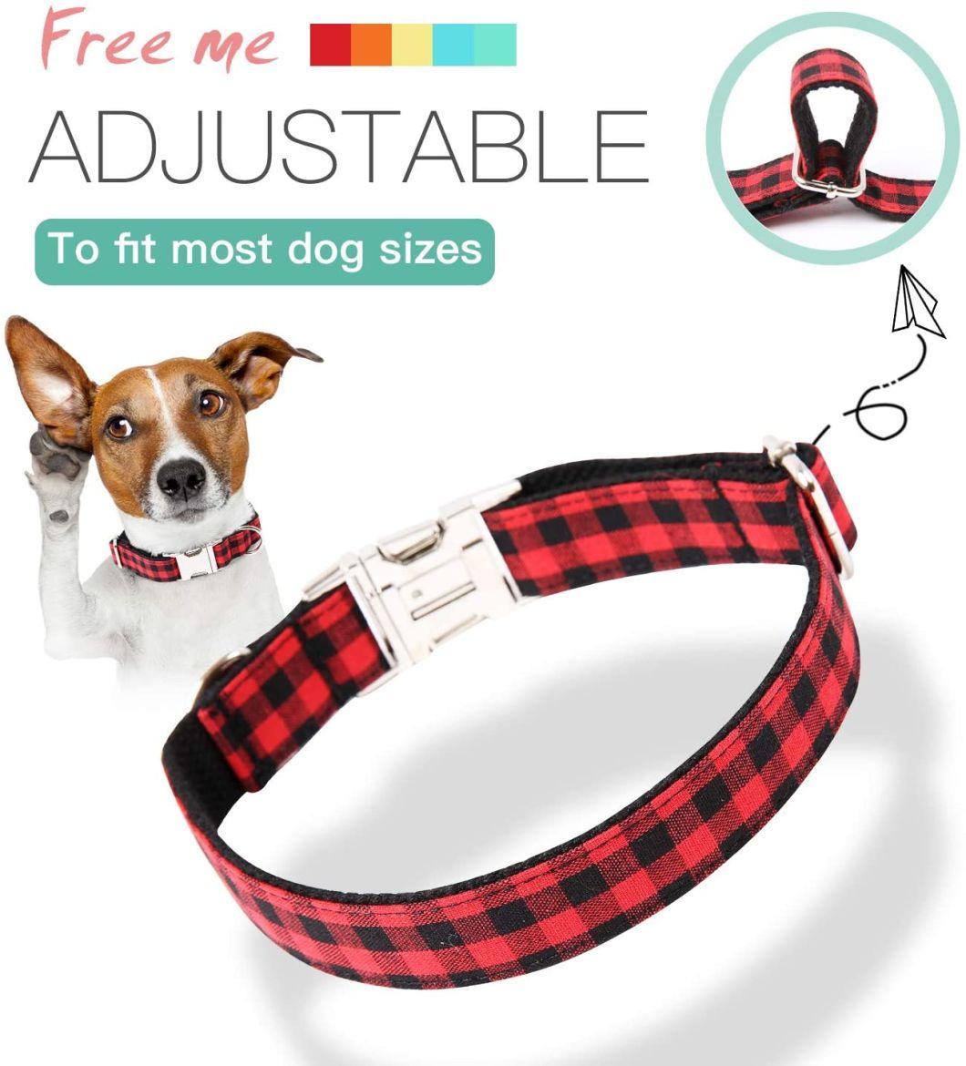Adjustable Soft Dog Western Collars Martingale Heavy Duty Nylon Dog Collar