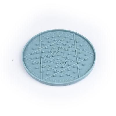 Six-Pointed Star Twelve Constellation Dog Lick Pad with Sucker Dog Feeding Pad Pet Slow Feeder Sucker Pad Wall-Mounted Pet Bowl