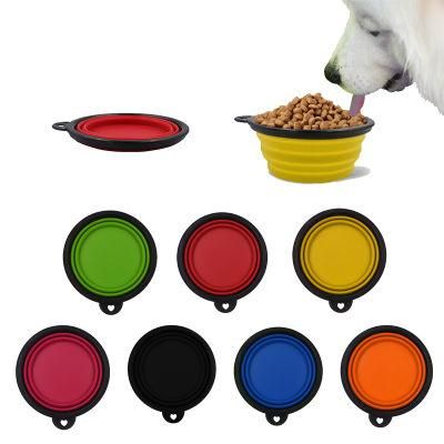 Hot Sale Factory Silicone Soft Pet Food Tray with Metal Hook