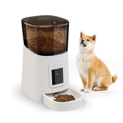Dog Cat Smart Pet Feeder WiFi Smart Mobile Phone APP Remote Control Microchip Automatic Pets Feeder with Adjustable Angle Camera