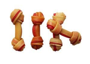 4&quot;, 8&quot;, 9&quot;Smoked Dual Color Porkhide Knotted Bone for Dog Chews