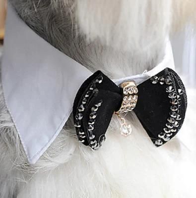 Polyester Wholesale Cheap Pet Accessories Bowtie Tie