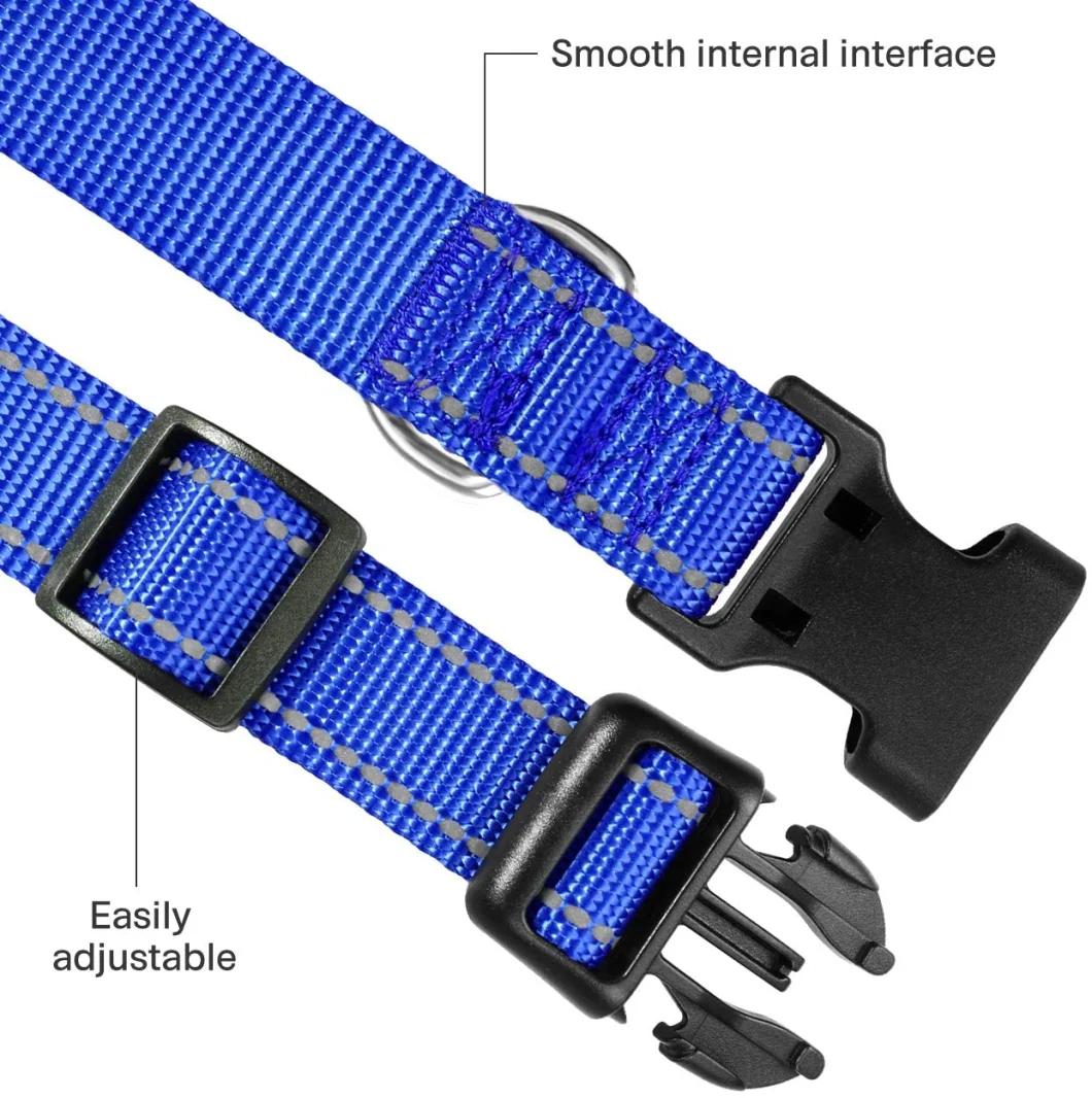 Highly Reflective Quick Release Nylon Dog Collar