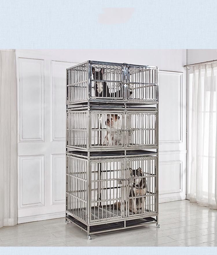 Multilayer Combination of Stainless Steel Foster Cage Pet Hospital Isolation Cage